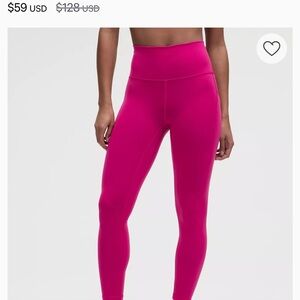 lululemon athletica Pink Leggings